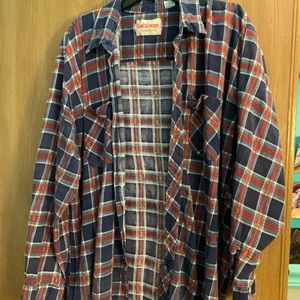 flannel red blue green and white size 2XL